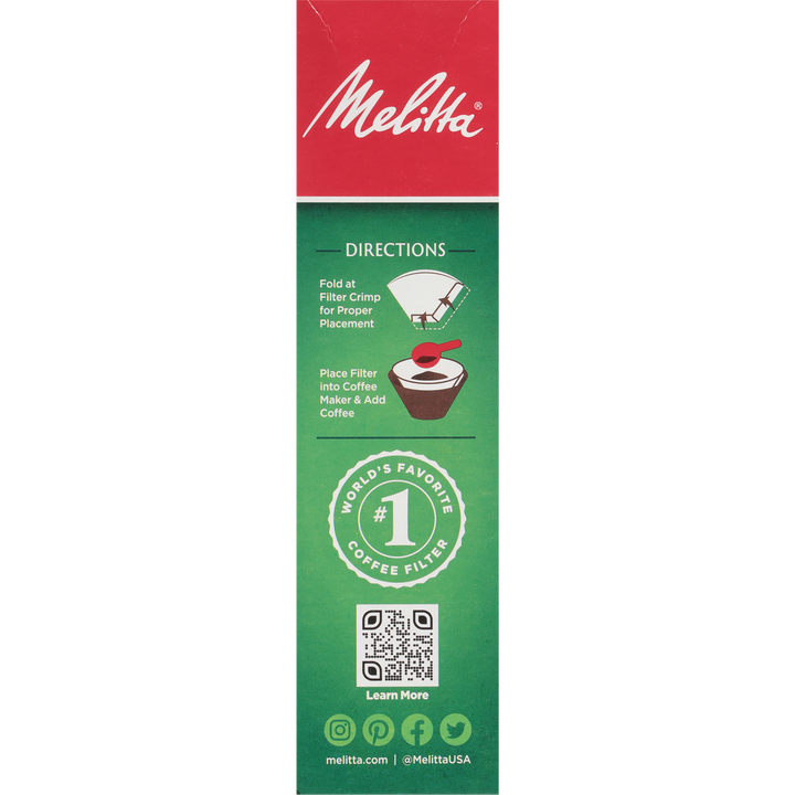 #4 Melitta Cone Filter Paper White - 100 Count