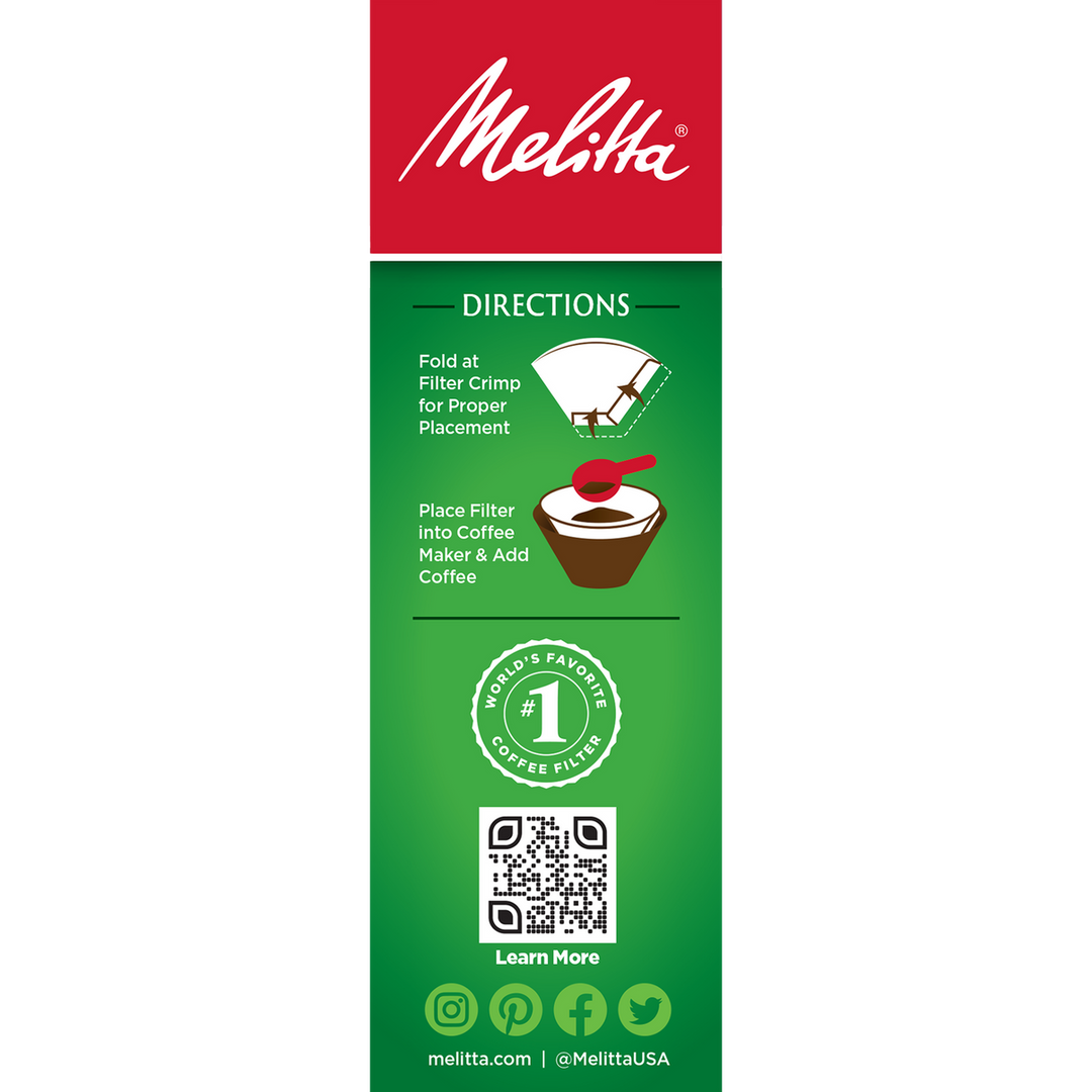 #2 Melitta Cone Filter Paper White - 100 Count